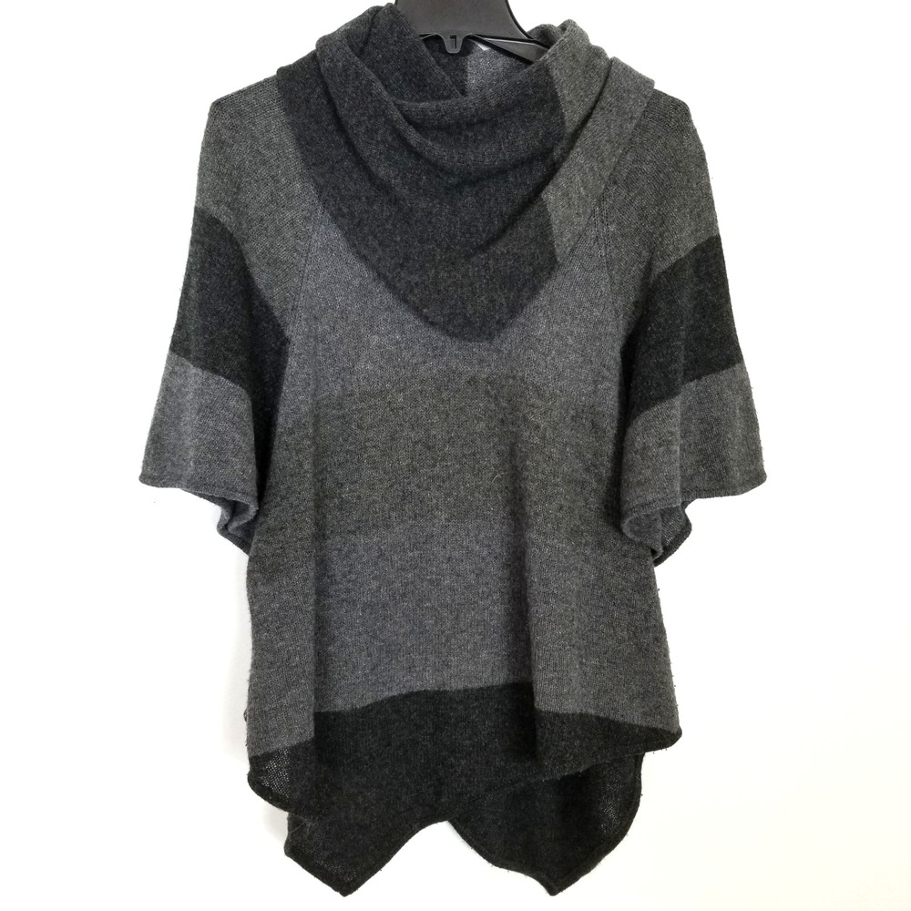 Joie Women's Cashmere Wool Cowl Neck Pullover Sweater Sz S Gray Asymmetrical